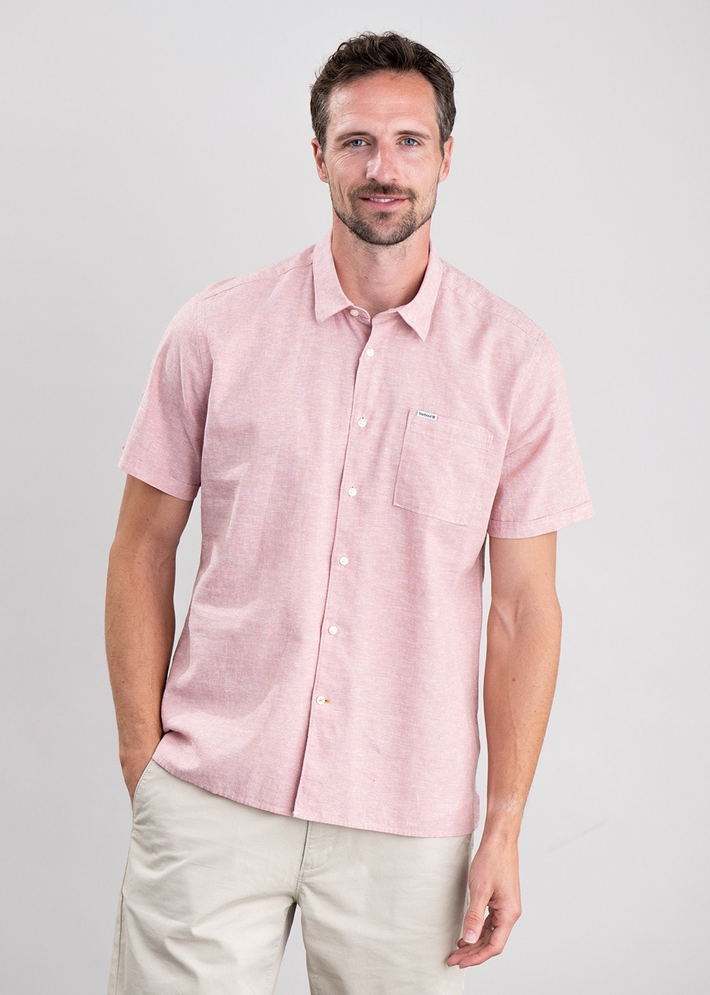 Nelson Short Sleeved Summer Shirt - Pink Clay - 2