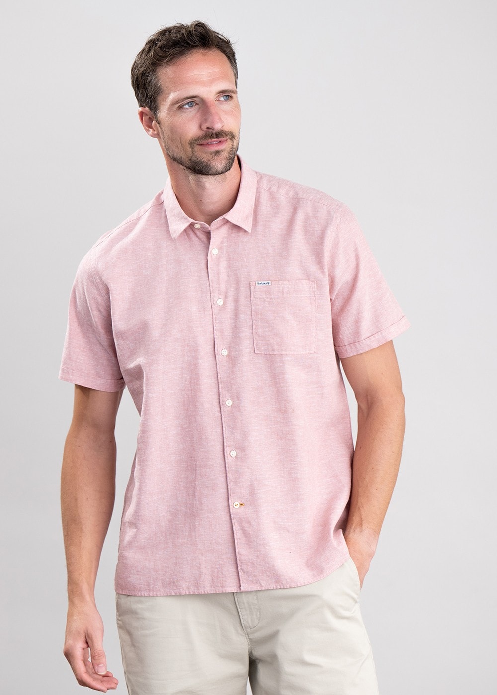 Nelson Short Sleeved Summer Shirt - Pink Clay - 3