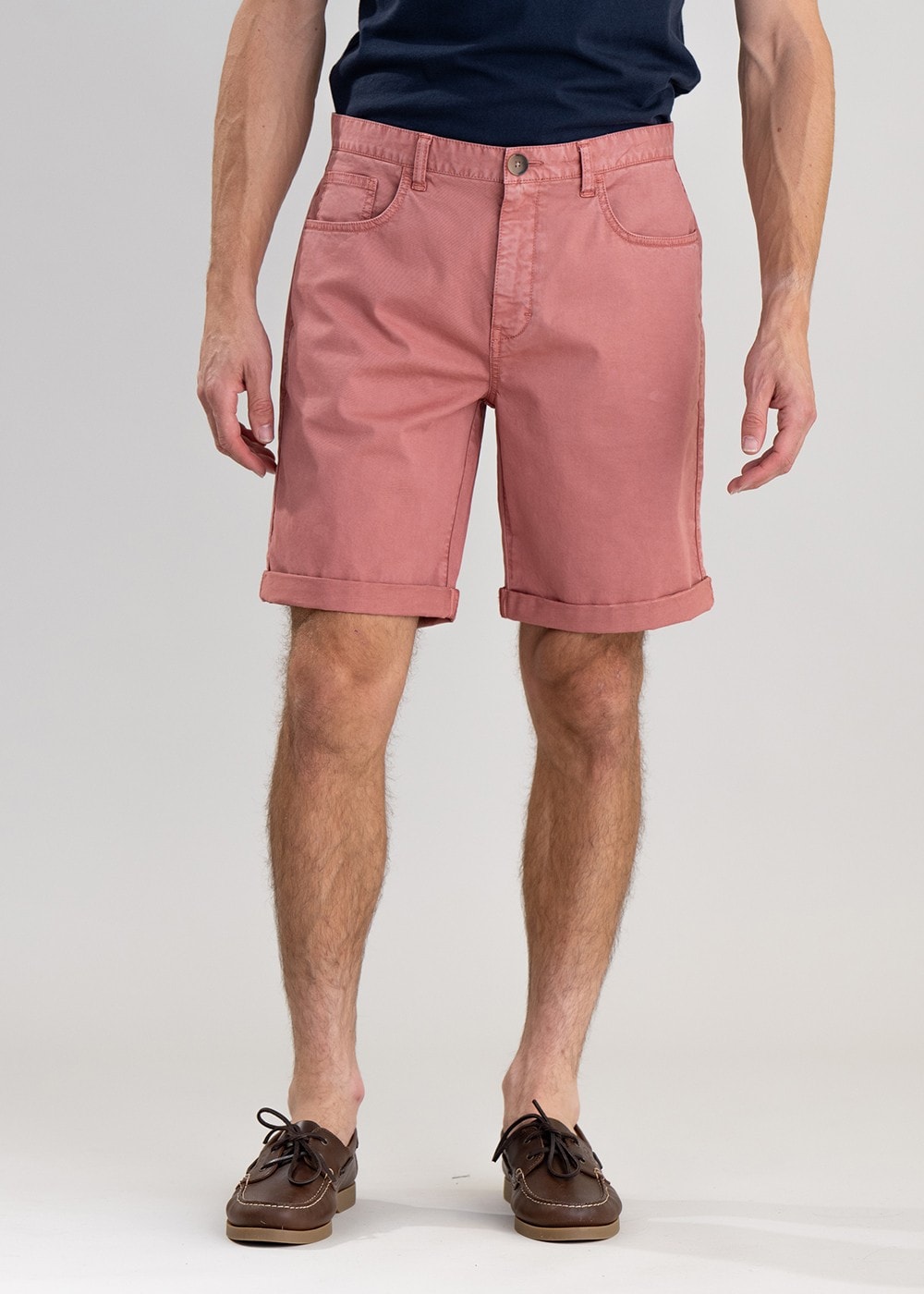 Overdyed Twill Shorts - Pink Clay - 1