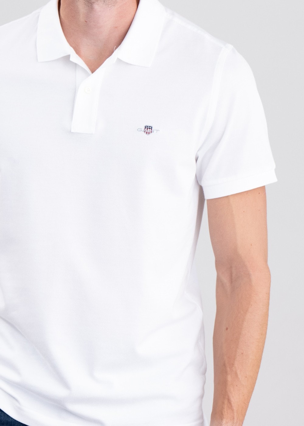 Shield Pique Polo - White - 4