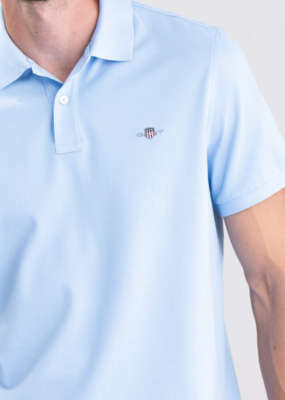 Shield Pique Polo - Capri Blue - 4