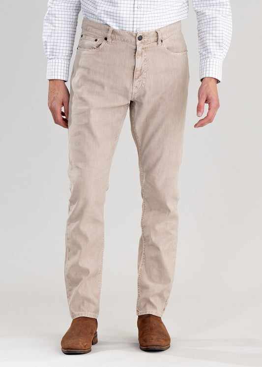 Cotton Linen Jeans - Dry Sand - 1