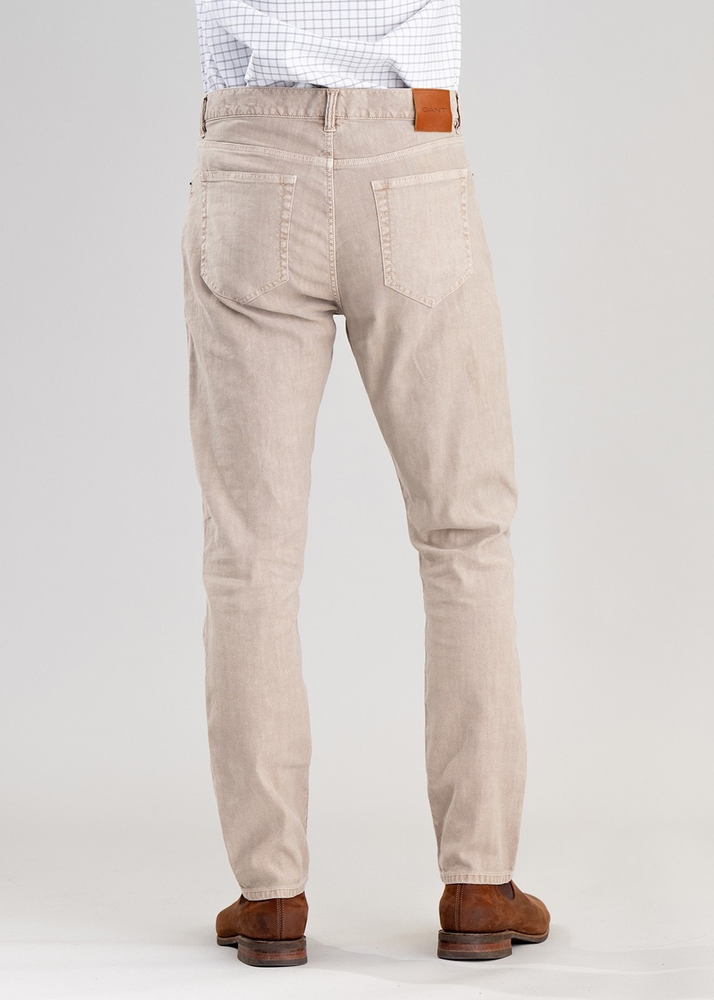 Cotton Linen Jeans - Dry Sand - 4