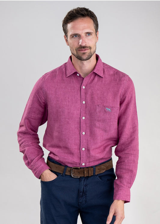 Coromandel Shirt - Berry - 1