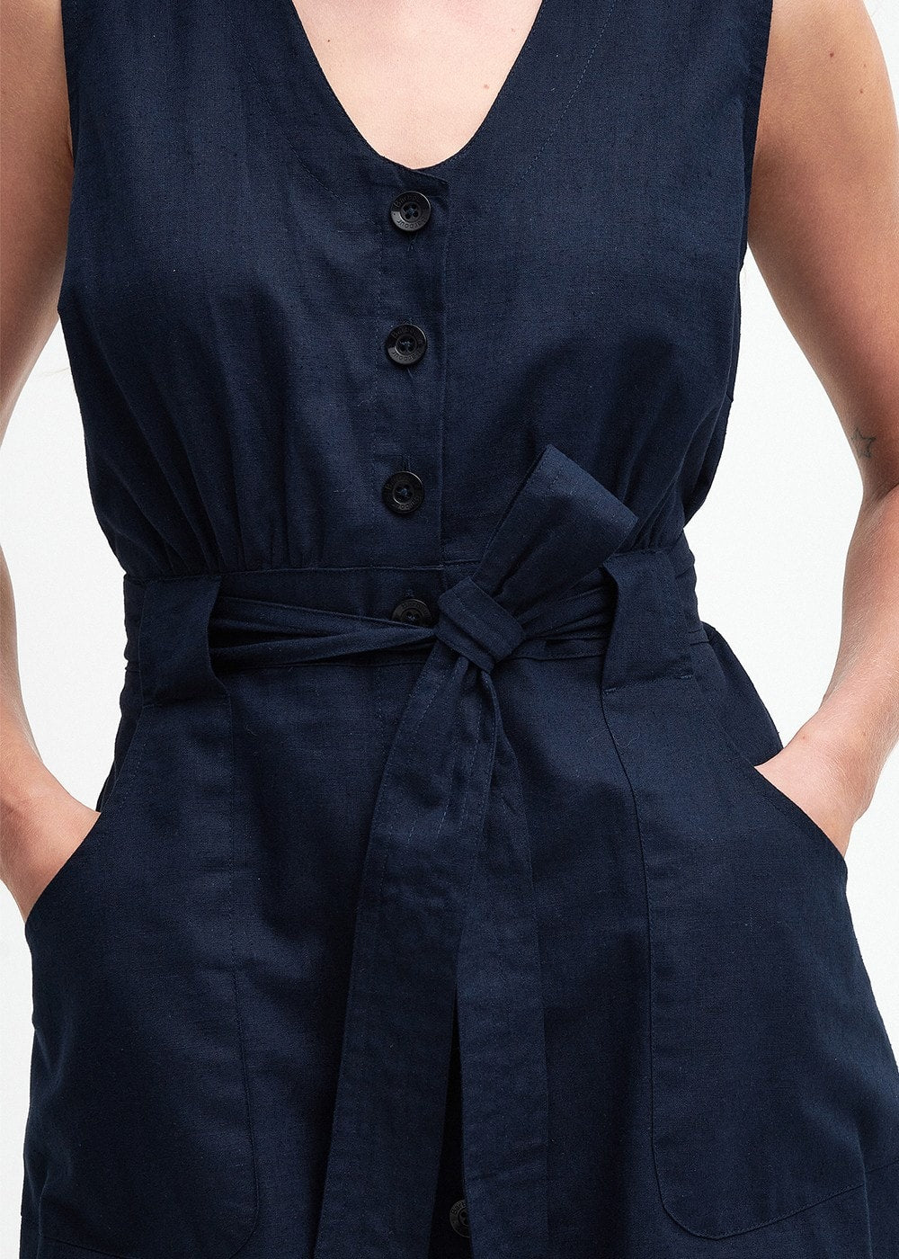 Rutherglen Midi Dress - Navy - 7