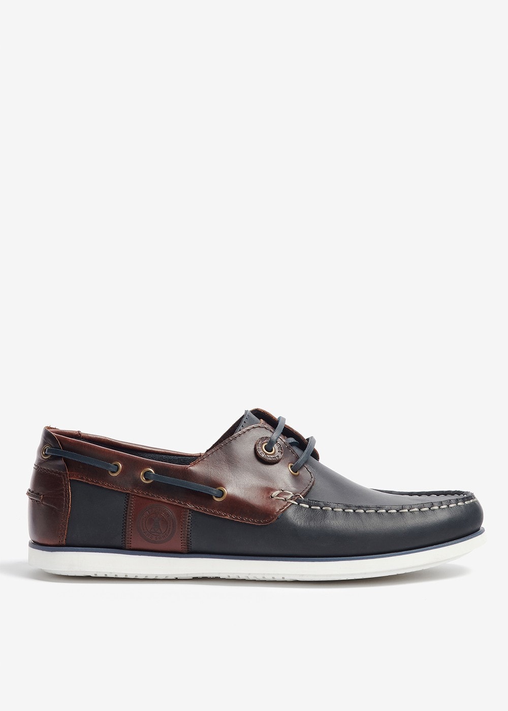 Wake Boat Shoes - Navy and Brown - 3