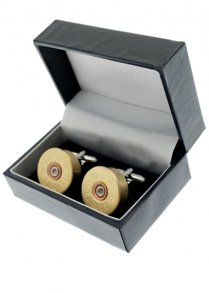 Silver Plated Cartridge Cufflinks