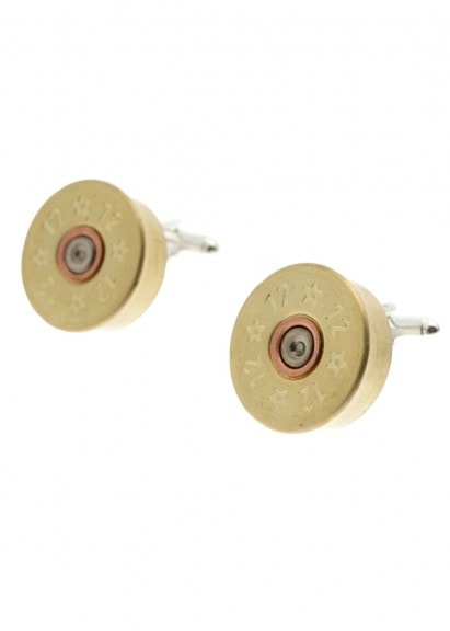 Silver Plated Cartridge Cufflinks