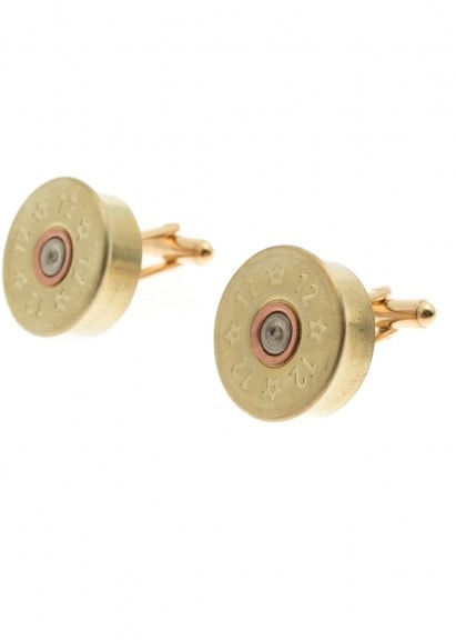 Gold Plated Cartridge Cufflinks