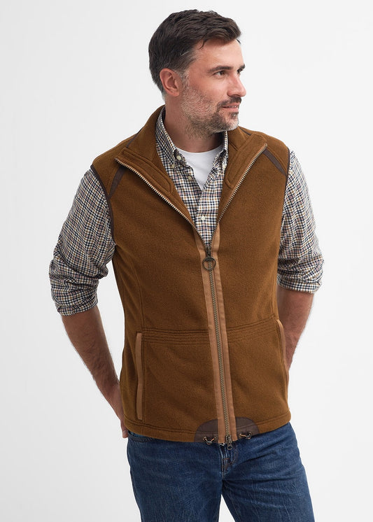 Langdale Fleece Gilet - Rust Brown - 1