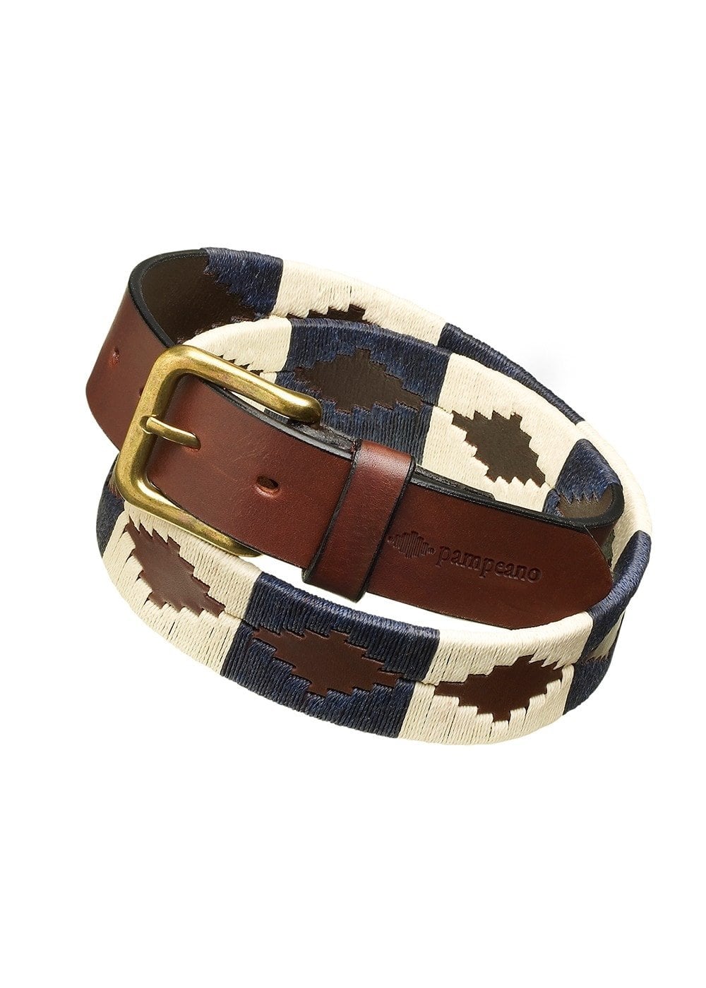 Jugadora 1.5" Polo Belt - Navy and Cream - 1