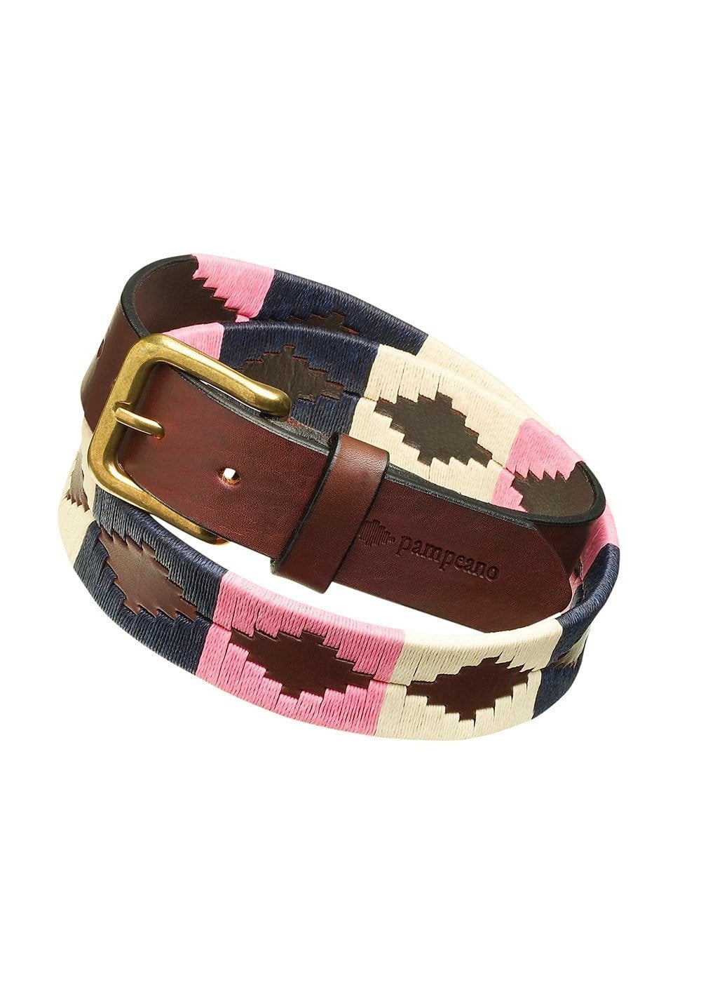 Dulce 1.5" Polo Belt - Pink and Blue - 1