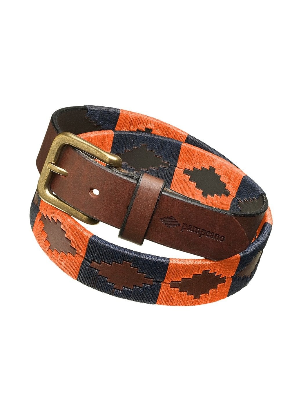 Audaz 1.5" Polo Belt - Navy and Terracotta - 1