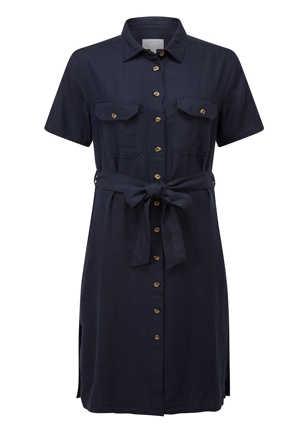 Daisy Linen Dress - Navy - 6