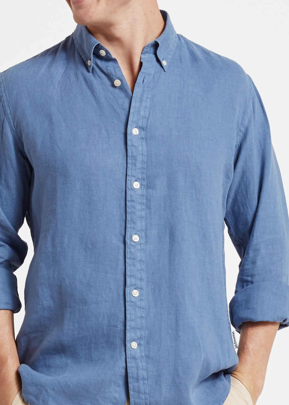 Walsingham Linen Shirt - French Navy - 3