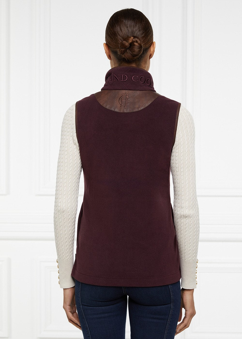 Country Fleece Gilet - Mulberry - 4