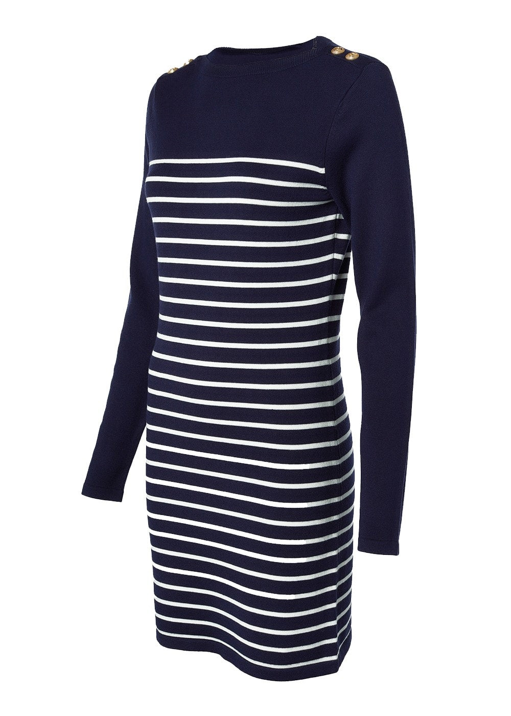 Natalia Mini Dress - Ink Navy Stripe - 5