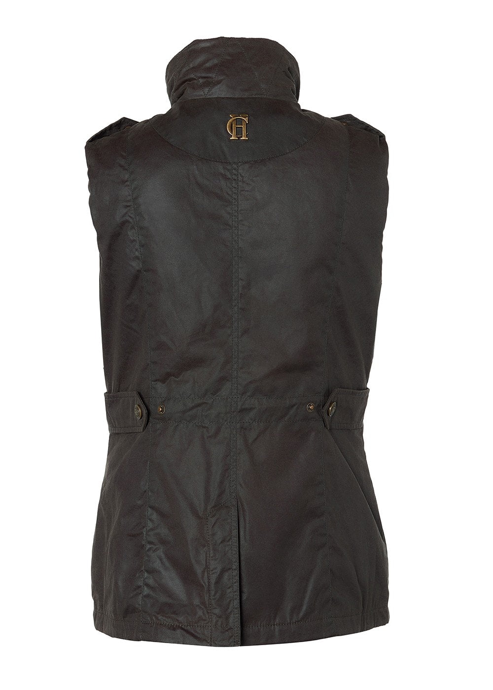 Alma Wax Gilet - Dark Olive - 6