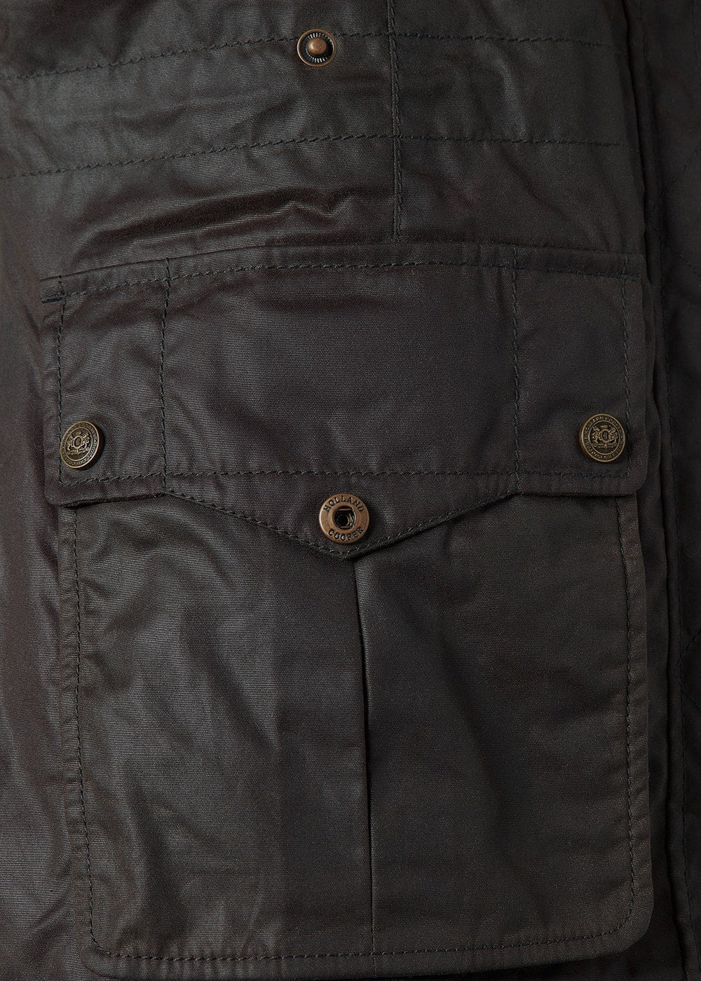 Alma Wax Gilet - Dark Olive - 9