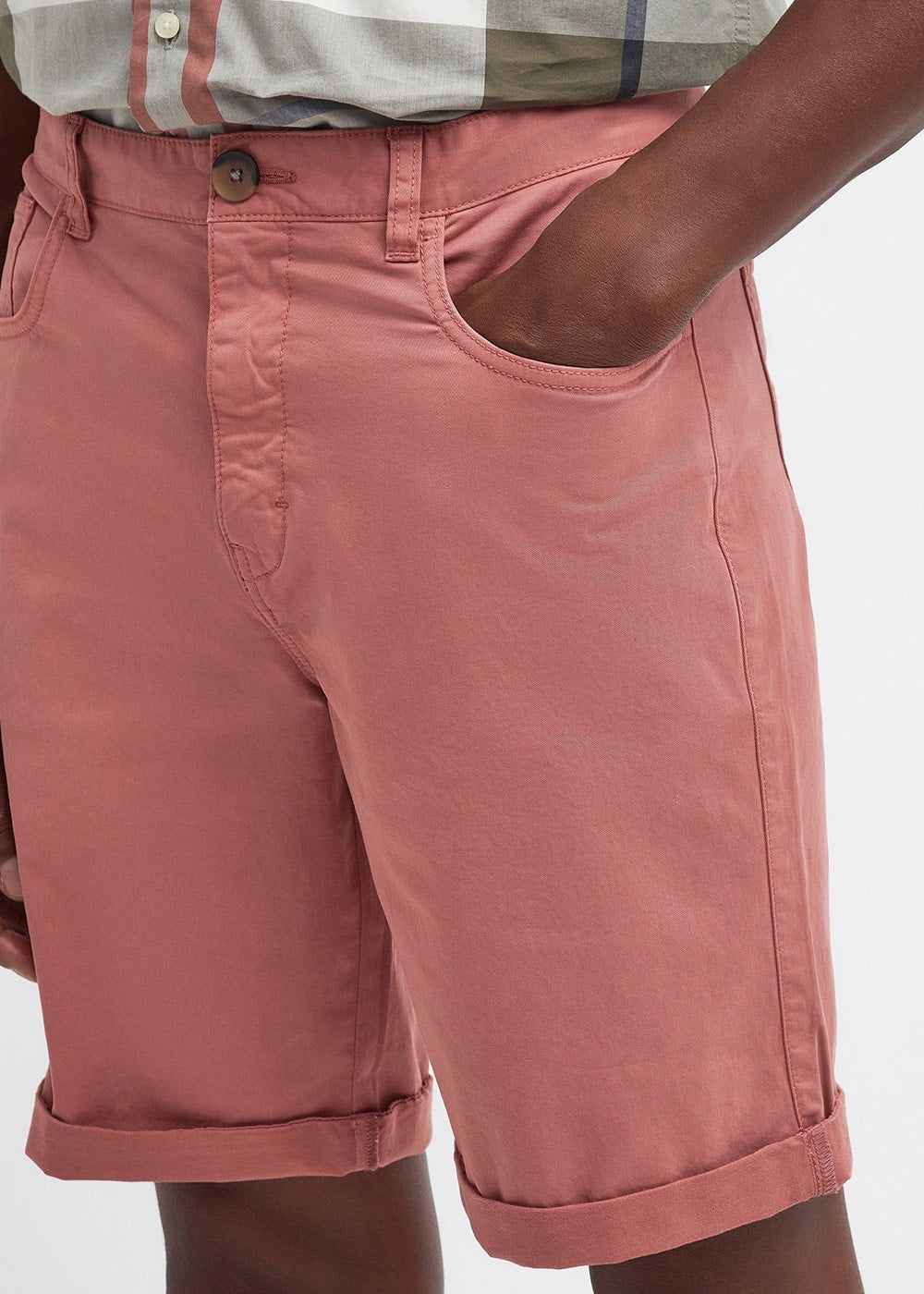 Overdyed Twill Shorts - Pink Clay - 6