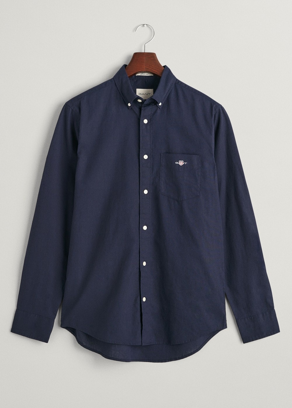 Cotton Linen Shirt - Evening Blue - 2