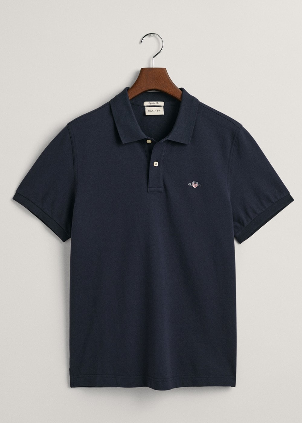 Shield Pique Polo - Evening Blue - 5