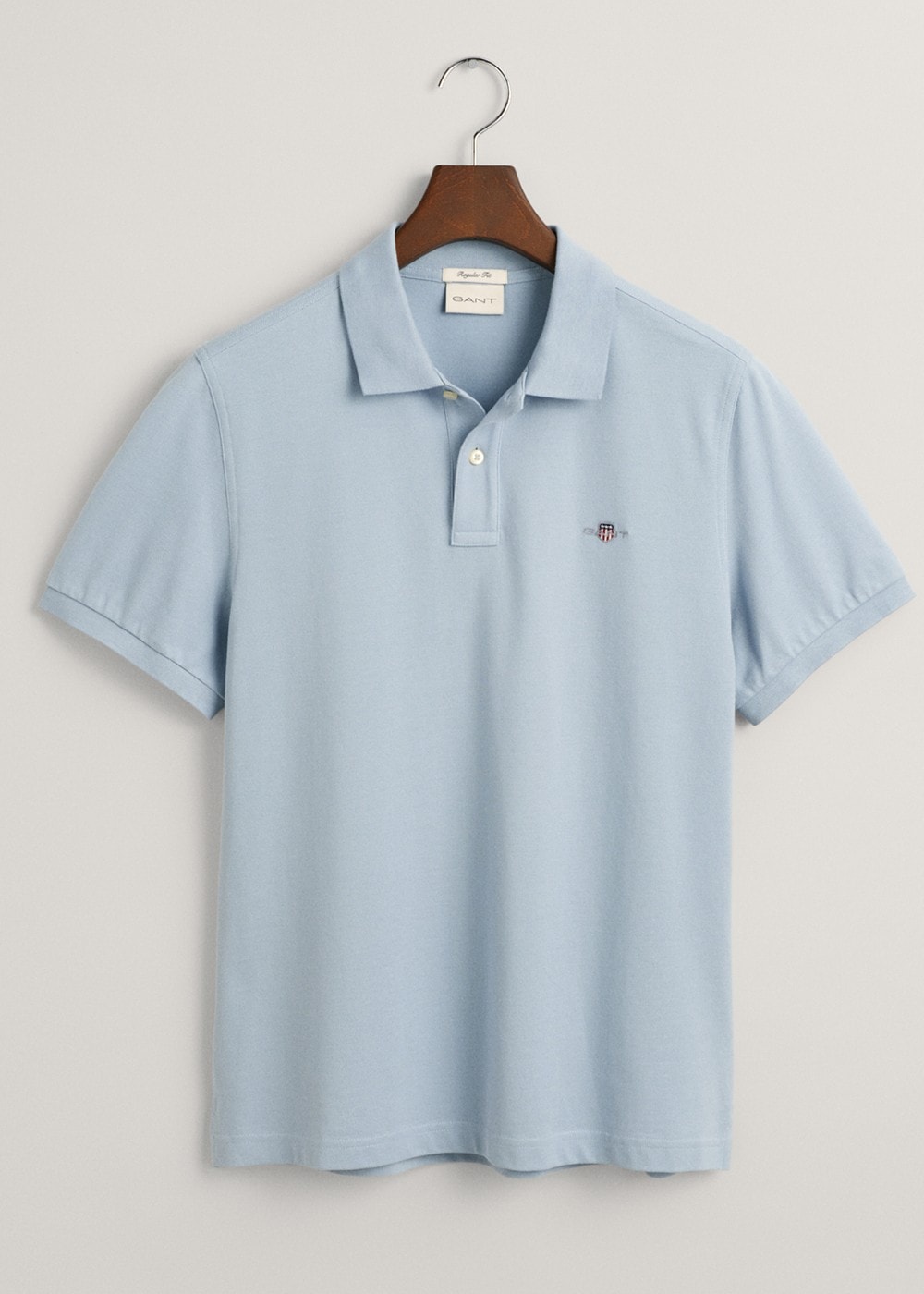 Shield Pique Polo - Dove Blue - 4