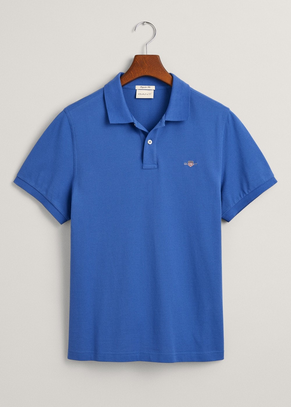 Shield Pique Polo - Rich Blue - 5