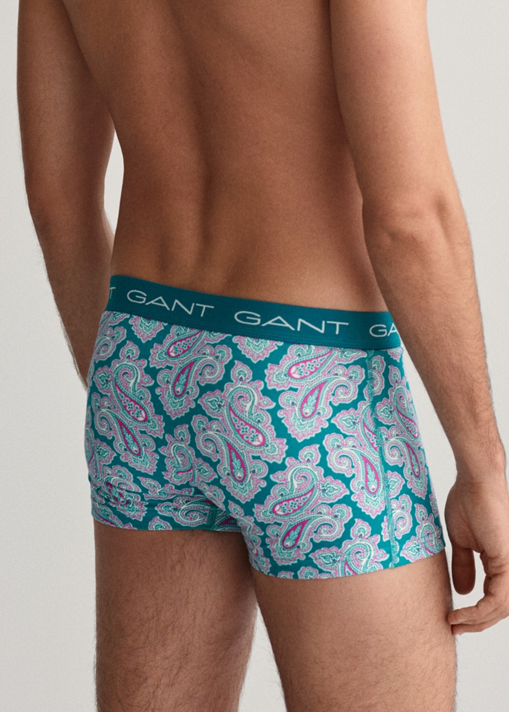 Paisley Print Trunks 3-Pack - Ocean Turquoise - 3