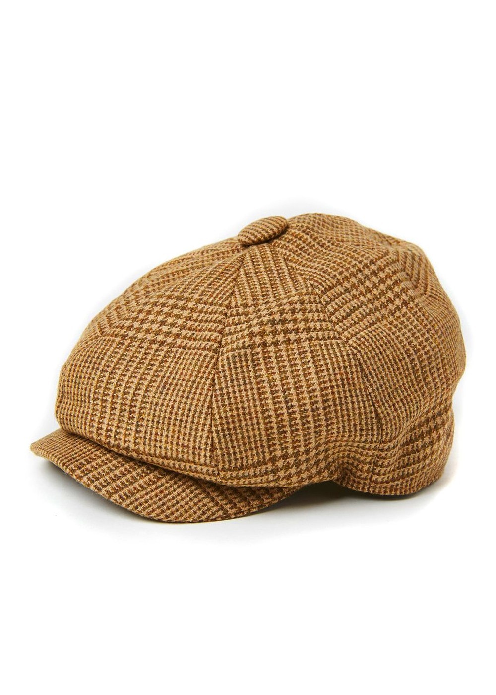 Baker Boy Tweed Cap - Tawny - 4