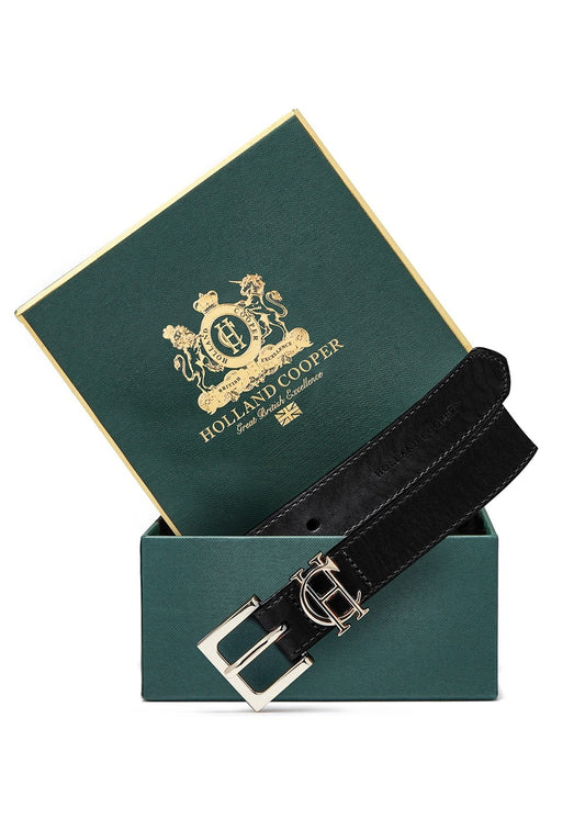 Slim Logo Belt - Black - 1