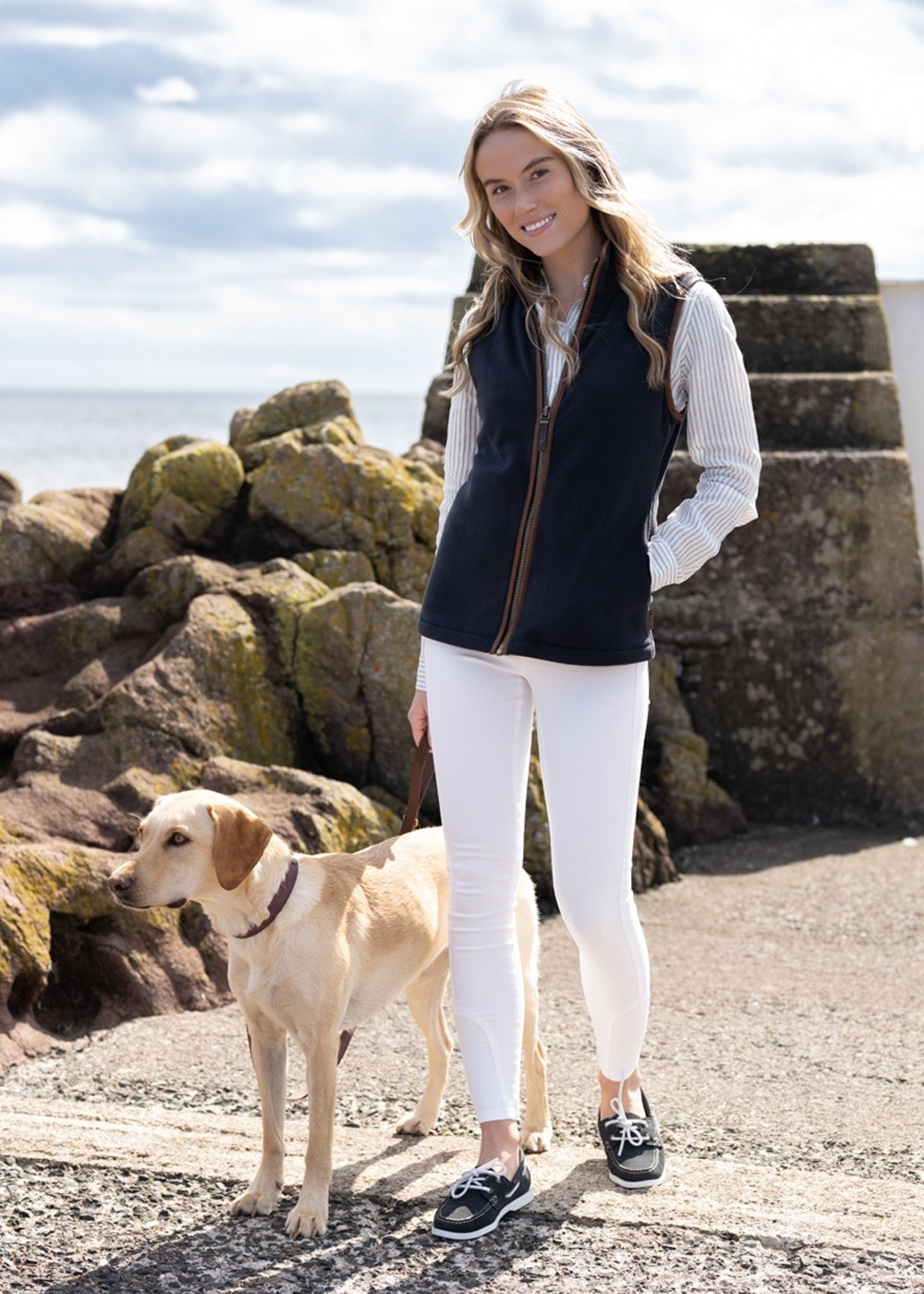 Country Fleece Gilet - Ink Navy - 2