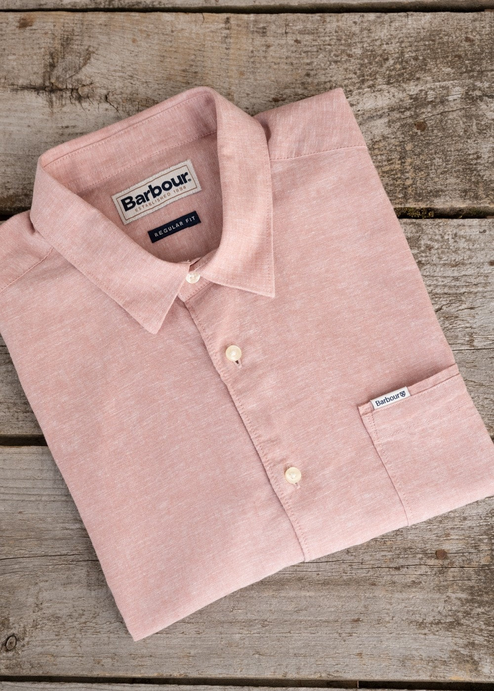 Nelson Short Sleeved Summer Shirt - Pink Clay - 9