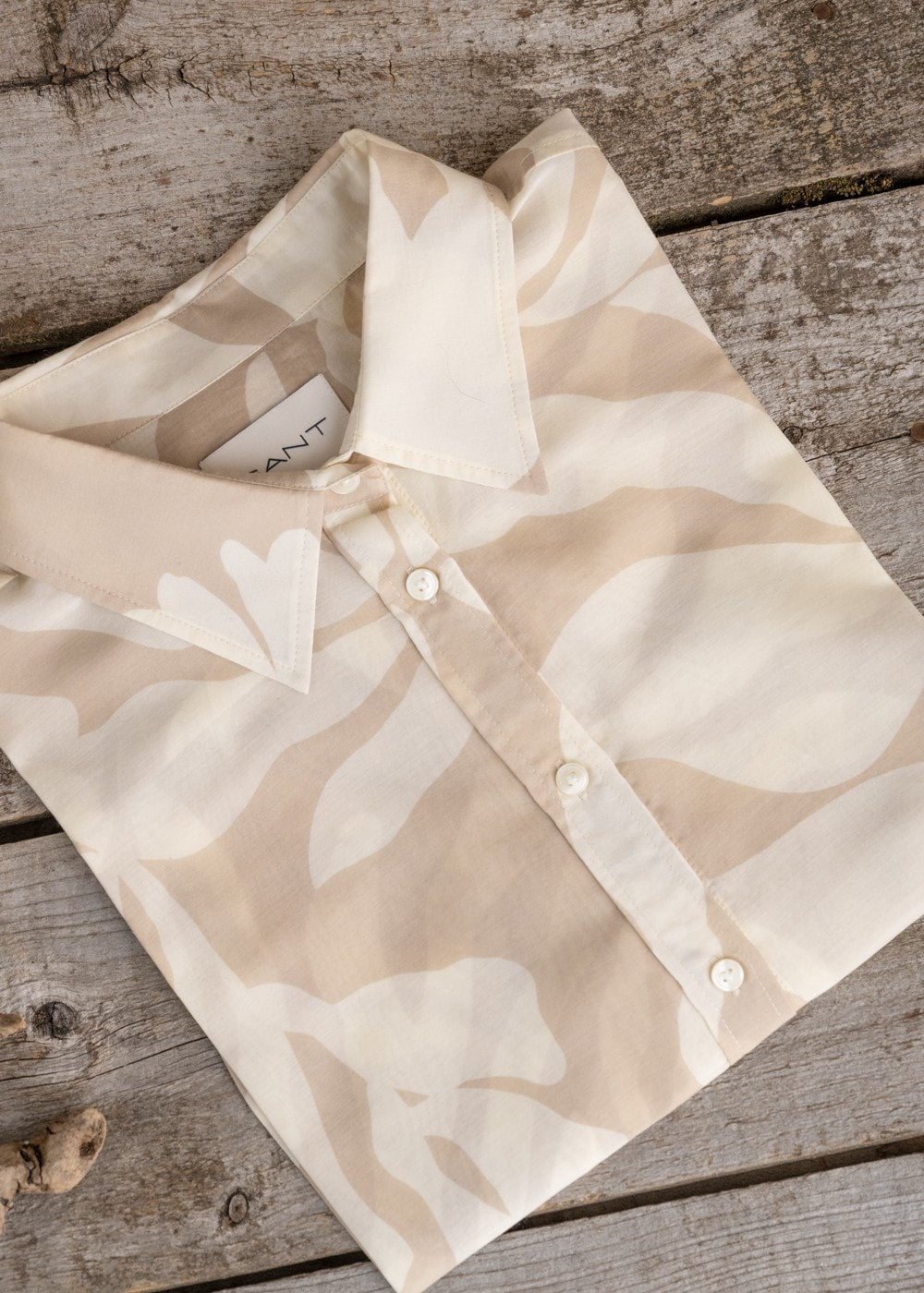 Palm Cotton Silk Shirt - Dry Sand - 7