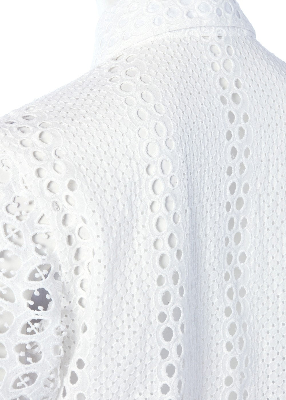 Broderie Lace Shirt - White - 7