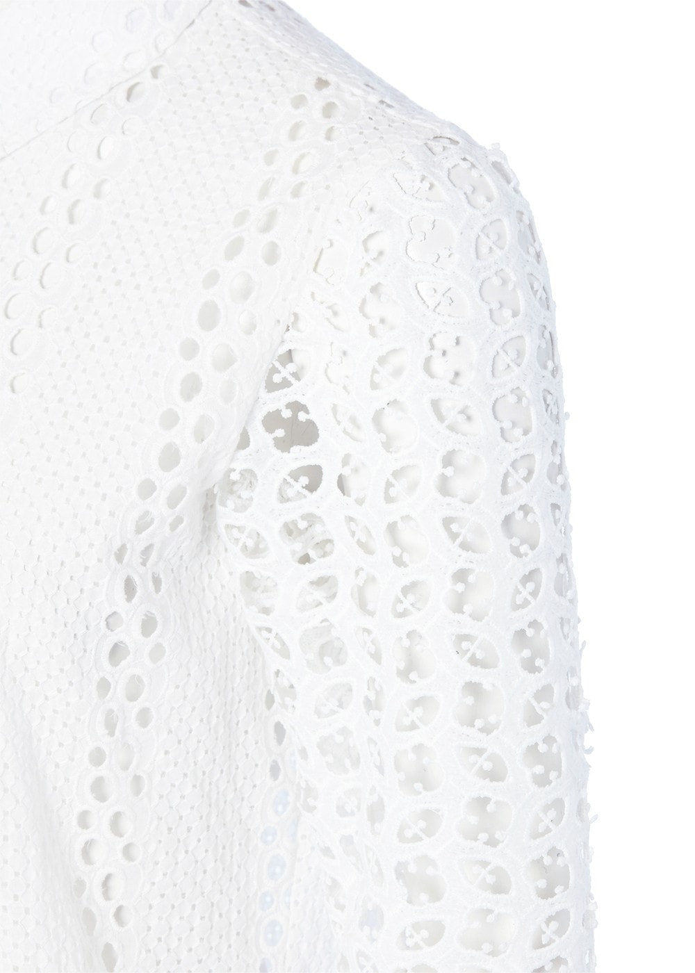 Broderie Lace Shirt - White - 9