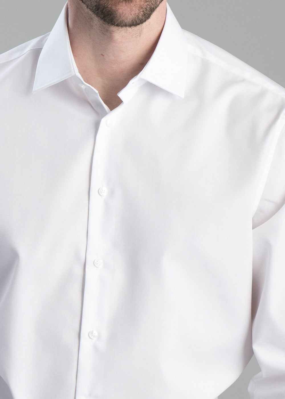 Classic Pure Cotton Shirt - White - 4