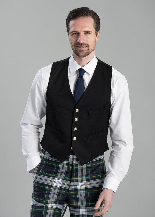 Argyll Waistcoat - Black - 1