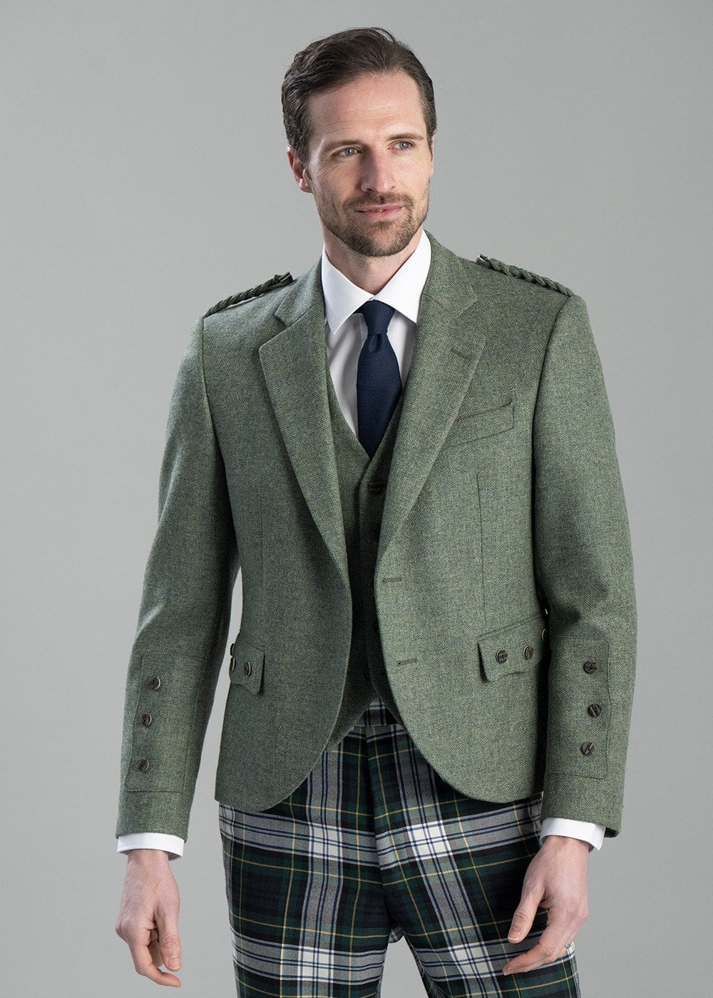 Tweed Argyll Jacket - Lovat - 1