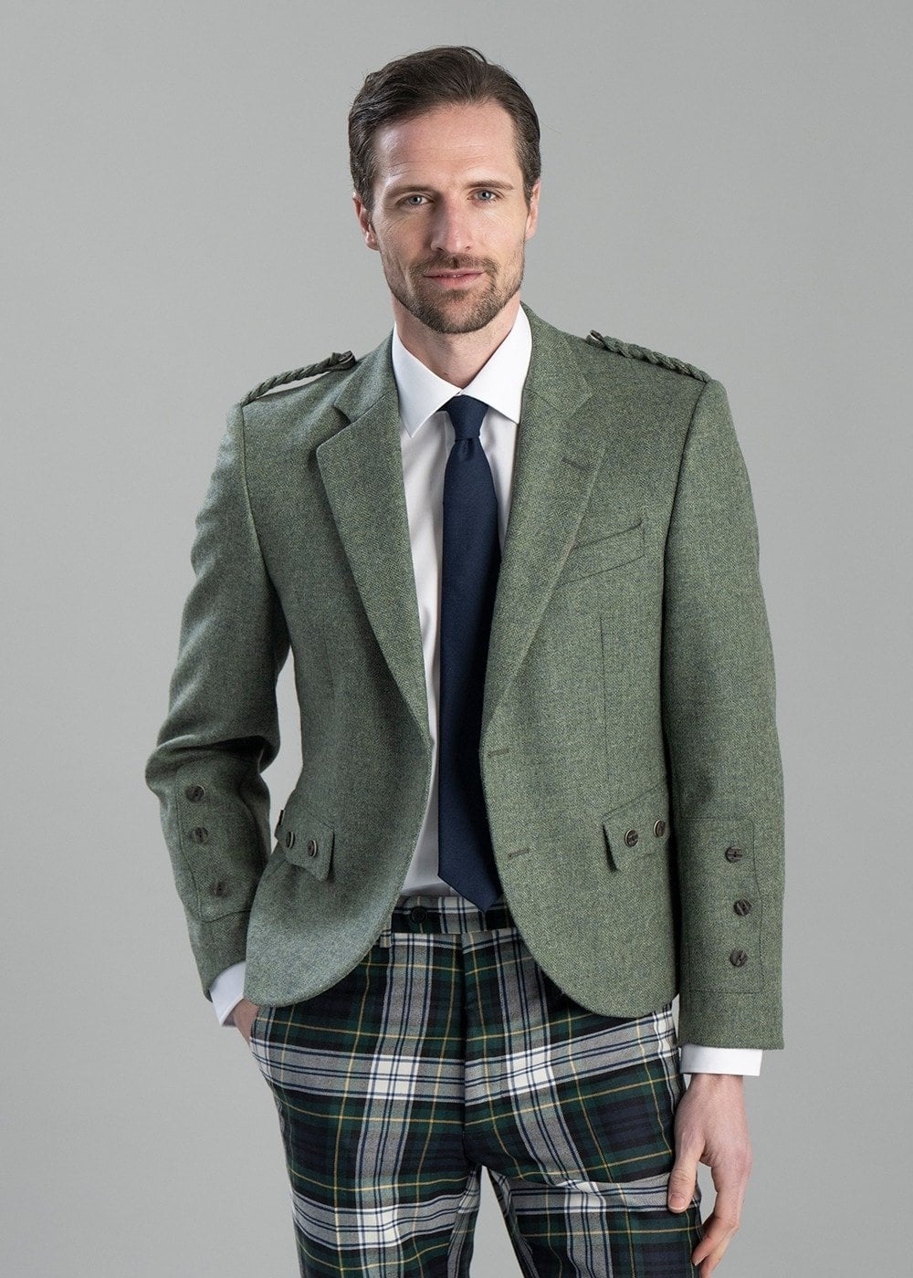 Tweed Argyll Jacket - Lovat - 4