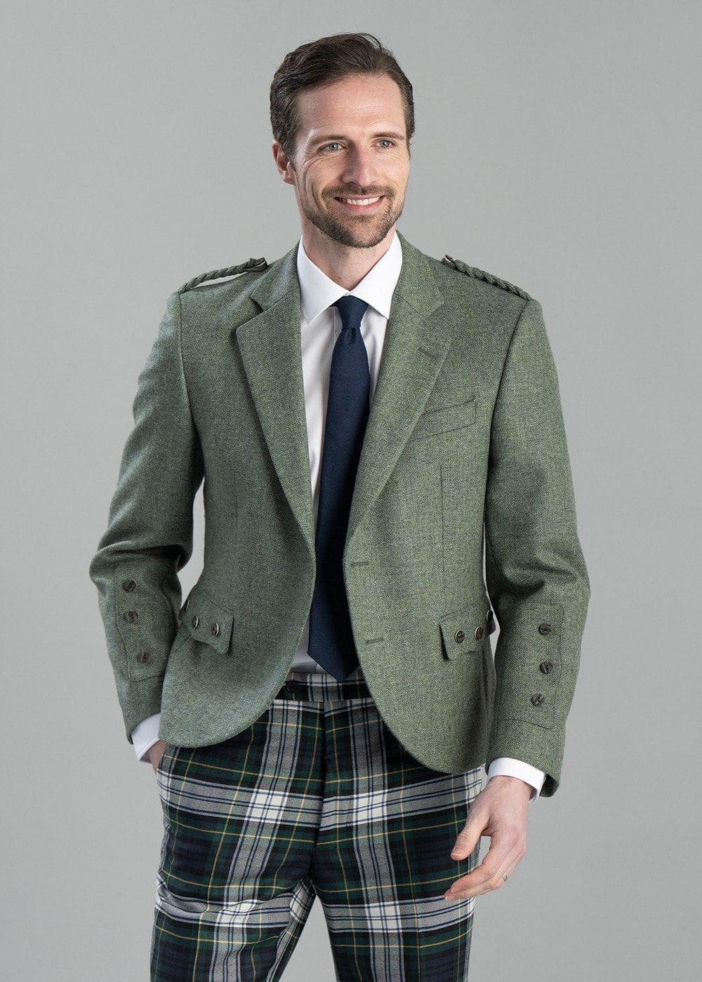 Tweed Argyll Jacket - Lovat - 5