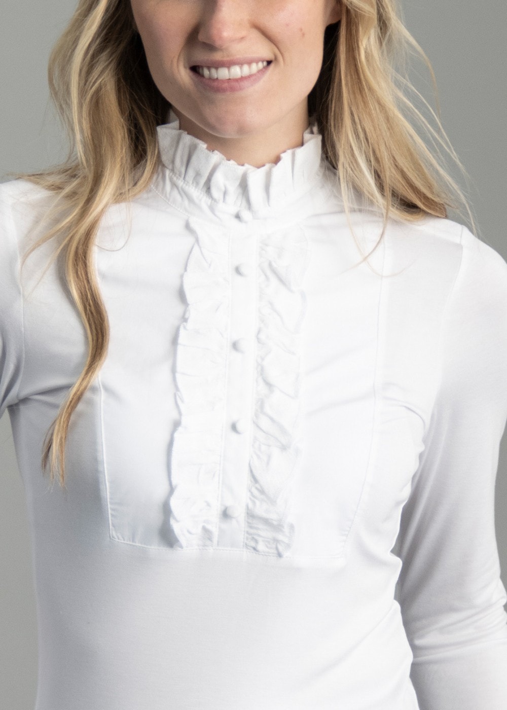 Melissa Jersey Blouse - White - 4