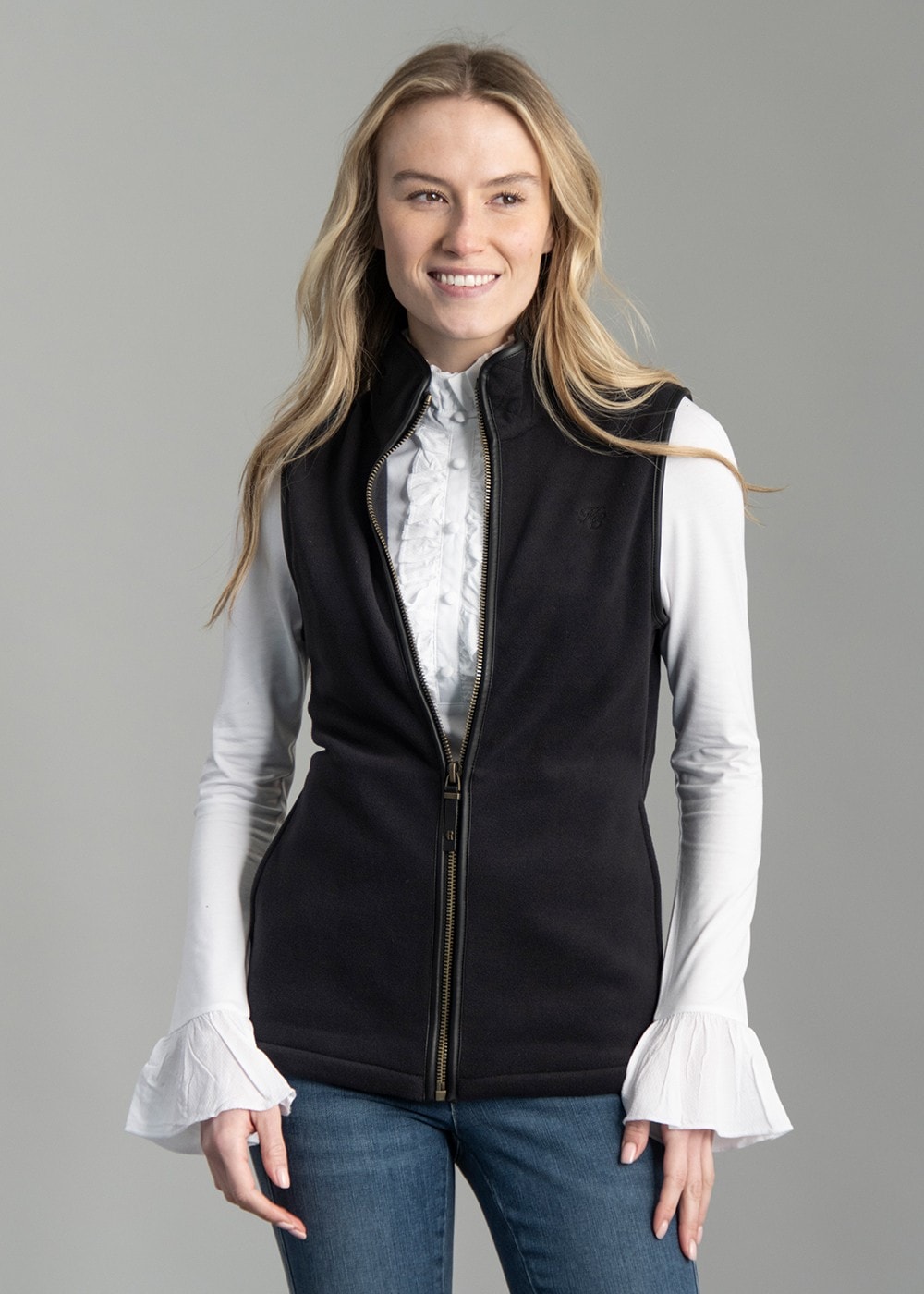 Country Fleece Gilet - Black - 3