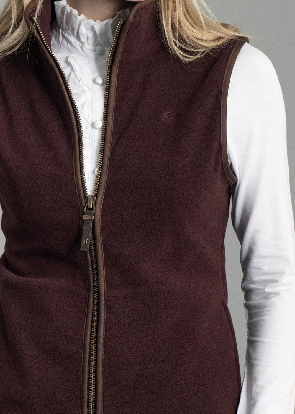 Country Fleece Gilet - Mulberry - 5