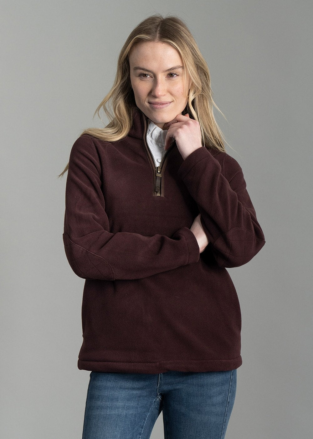 Country Fleece Half Zip - Mulberry - 2