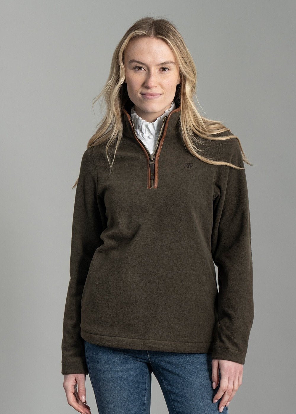 Country Fleece Half Zip - Khaki - 2