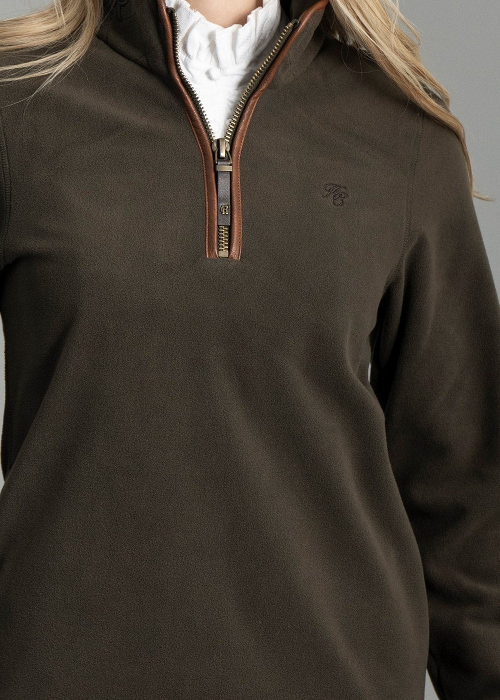 Country Fleece Half Zip - Khaki - 5