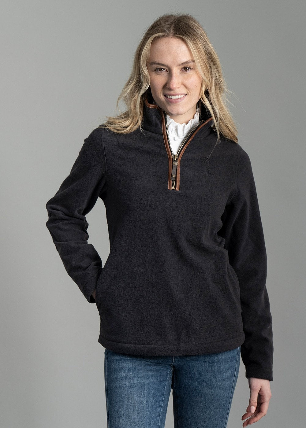 Country Fleece Half Zip - Ink Navy - 1