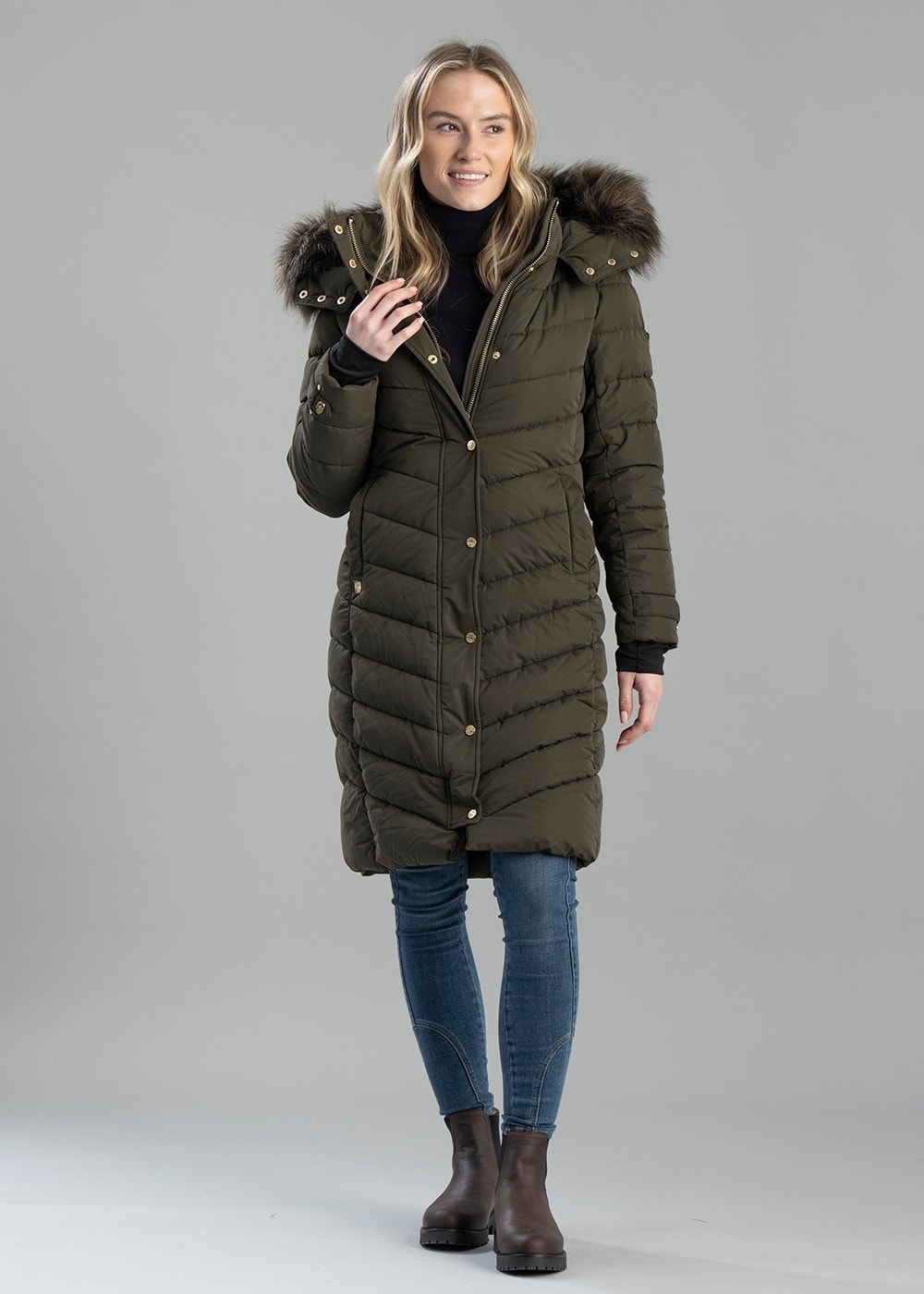 Chamonix Coat - Khaki - 3