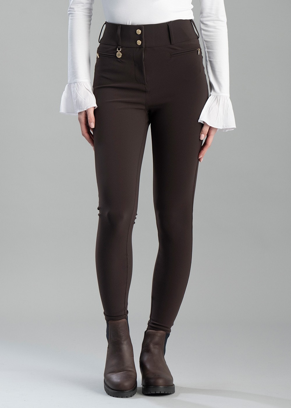 Contour Trousers - Chocolate - 1